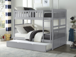 Gray Full/Full Bunk Bed