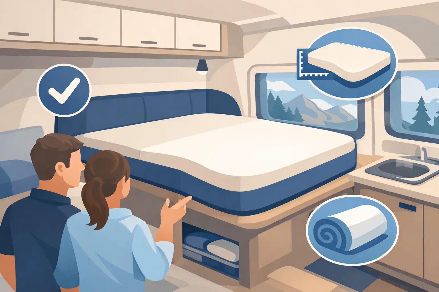 Custom Camper Mattress Example for a Better Fit